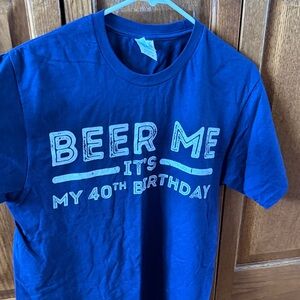 40th Birthday Blue Graphic Tee